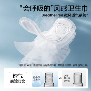 小N 凉感日夜用组套 32片 卫生巾