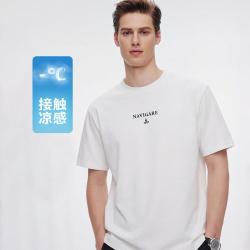 navigare 意大利小帆船 春夏棉感透气抑菌短袖圆领t恤时尚微阔版男士T恤