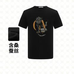 GIOVANNI VALENTINO 夏季款时尚印花顺滑透气高级感男士短袖t恤