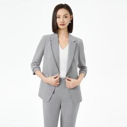 娜尔思 女士轻雅闪烁珠链花纱小西装外套 夏季新款