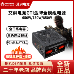 美商艾湃电竞 艾湃电竞GTI850黑白ATX3.1/PCIE5.1金牌全日系全模组台式机电源