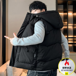 Marsper 玛斯柏 男士棉衣马甲 加厚连帽坎肩