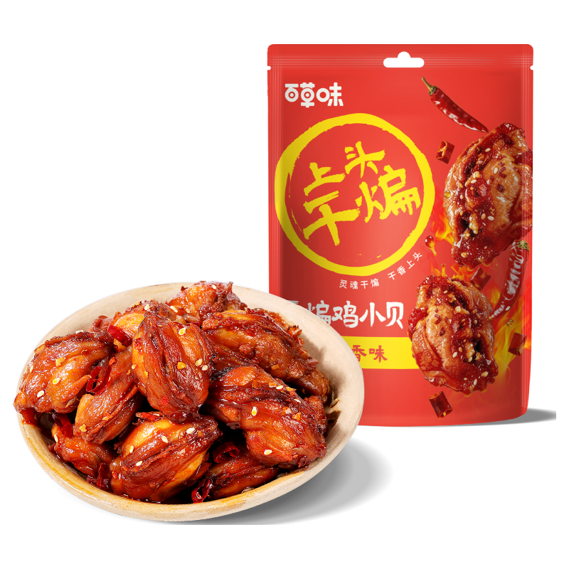 Be&Cheery/百草味 干煸鸡小贝 热辣川香味 70g