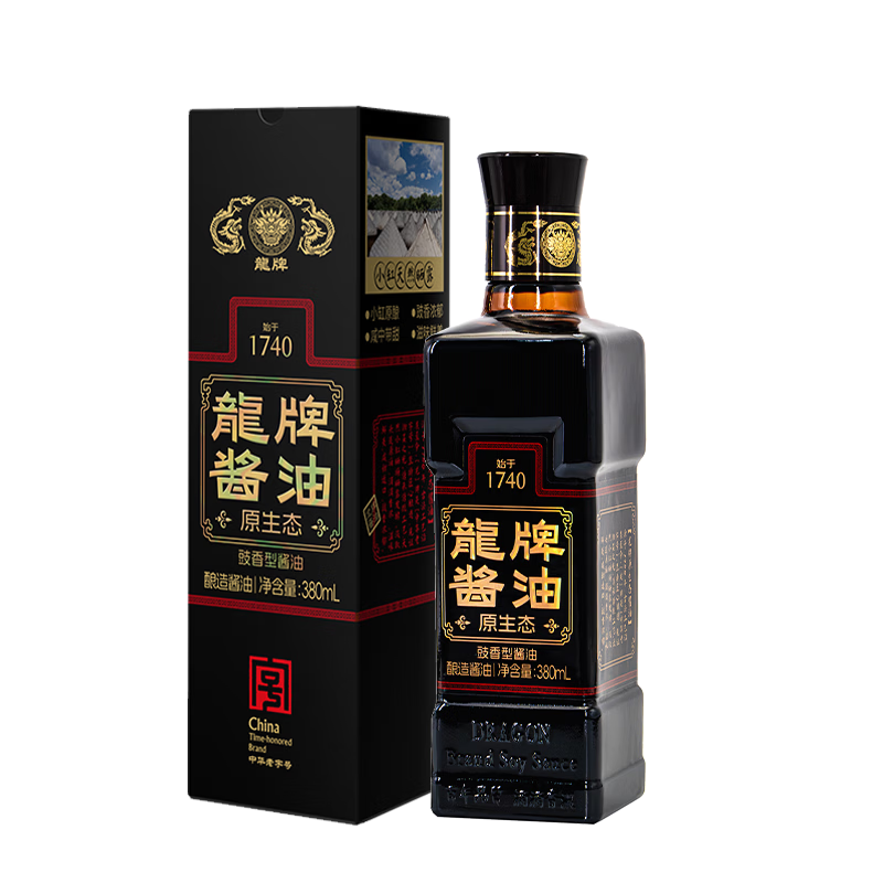 LONG/龍 龍牌原生态特级酿造老抽酱油 380ml