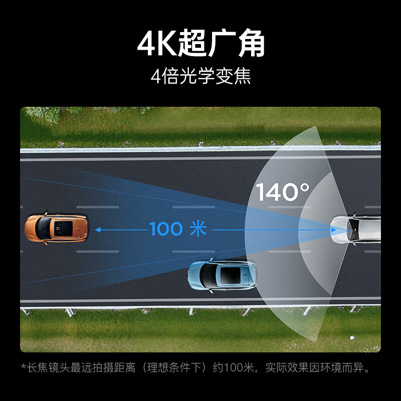 VIOFO A229 Pro Tele 4K+2K长焦双录 索尼IMX415星光夜视 行车记录仪