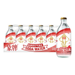 象牌 苏打水0糖0脂0卡荔枝味健身调酒饮料无糖气泡水325ml*24瓶 整箱