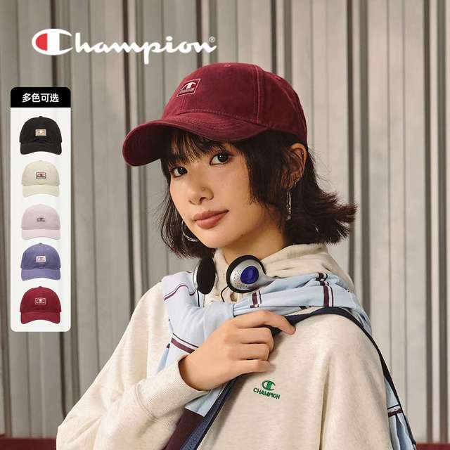 Champion 冠军 新款经典棒球帽logo刺绣鸭舌帽  U5DACCU66