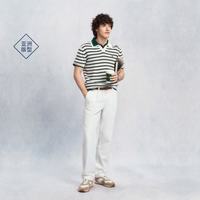 GANT/甘特 男士条纹撞色海鸥领针织POLO衫 XL