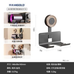 悍高 浴室挂件免打孔枪灰铝合金卫生间置物浴巾架毛巾架马桶刷套装