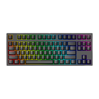 高斯 GANSS 3087T 87键 三模机械键盘 黑色 KTT风信子轴 RGB
