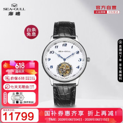 海鸥 陀飞轮手动机械表 818.13.8809 父亲节礼物
