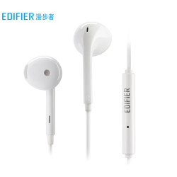 漫步者 H180 Plus 半入耳式有线耳机 白色 3.5mm