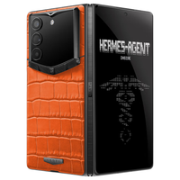 VERTU ALPHAFOLD AI智能体 丹凤橙鳄鱼皮 16GB+1TB 折叠屏手机