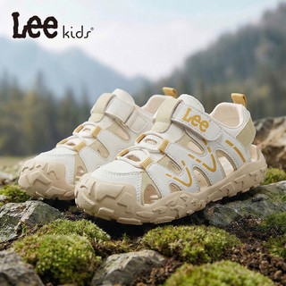 LEE KIDS 儿童包头凉鞋 米色 32码