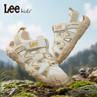LEE KIDS 儿童包头凉鞋 米色 32码