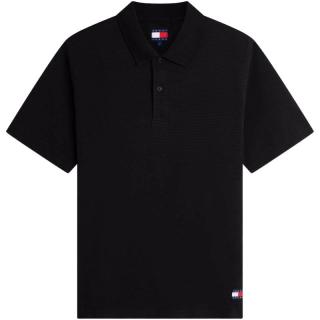 TOMMY HILFIGER 【华夫格肌理】男女同款 休闲通勤短袖POLO衫