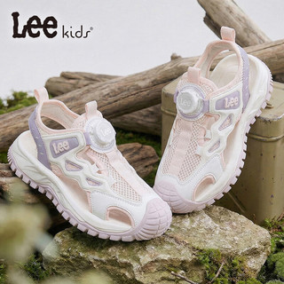 LEE KIDS 粉紫 36码 儿童包头凉鞋