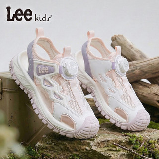 LEE KIDS 粉紫 36码 儿童包头凉鞋