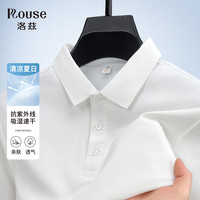 Rouse/洛兹 长绒棉短袖POLO衫 男士 吸湿排汗