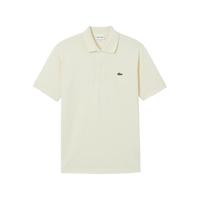 LACOSTE/拉科斯特 男装纯色短袖Polo衫 米黄色 L