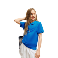 NAUTICA 诺帝卡 珠地棉 Polo衫 宝蓝 120cm