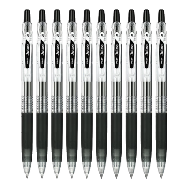 百乐 Juice LJU-10EF 按动中性笔 黑色 0.5mm 10支装