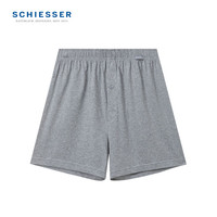 SCHIESSER/舒雅 男士纯棉阿罗裤家居短裤 花灰 L
