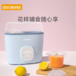 多啦贝啦(Dora bela)婴儿恒温暖奶器 调奶消毒二合一 双瓶解冻加热宝宝辅食8002静谧蓝