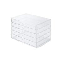 MUJI/無印良品 可重叠亚克力盒 横型5层 收纳盒