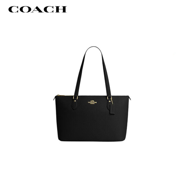移动端、京东百亿补贴：COACH 女士 GALLERY 大号手提托特包 黑色 CV402