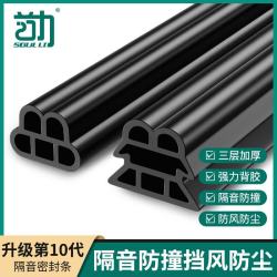 朋意 防盗门入户门密封条门缝防风大门框房门隔音静音条进户门胶条 棕色14*12mm6米装