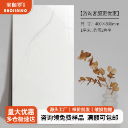 宝伽罗 中板瓷砖 厨卫墙砖 卫生间厨房亮光防滑耐污 400x800 特价优等款：06 400*800