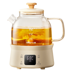 小熊 全玻璃杯体 迷你养生壶  0.8L