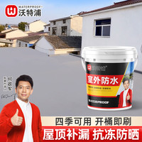 移动端、京东百亿补贴：沃特浦 屋顶防水涂料 5KG 外墙防漏水材料
