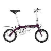 DAHON 大行 折叠自行车 BYA412 紫色 14英寸 单速