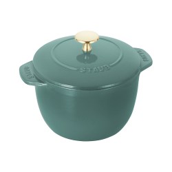 staub 珐宝 珐琅16cm饭釜锅家用1人食无涂层煲汤炖盅铸铁锅