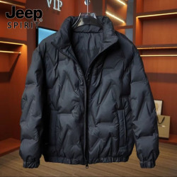 JEEP SPIRIT JEEPSPIRIT吉普秋冬季羽绒服男款高端白鸭绒保暖外套夹克短款大码