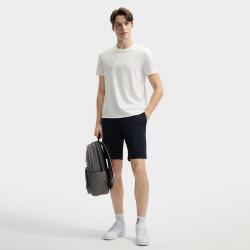FILA 男士时尚运动休闲T恤 户外日常针织短袖衫
