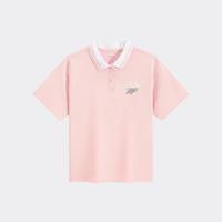 安踏儿童短袖POLO衫女童夏季冰肤宽松弹力上衣