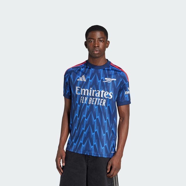 adidas 阿森纳客场球迷版 男女款 速干足球短袖 KSJ33