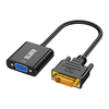 值计ZLEUE ZL-DZV DVI转VGA转接头 DVI24+1公对母 高清转换器