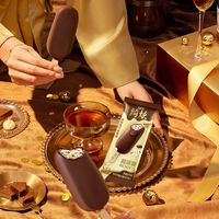伊利 绮炫巧克力香草榛果曲奇脆厚抹咸酪克力棒冰淇淋
