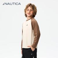 NAUTICA 美式儿童速干长袖T恤 白色
