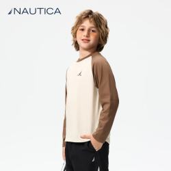 NAUTICA 美式儿童速干长袖T恤 白色