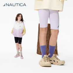 NAUTICA 女童短裤 夏季高弹凉感五分运动裤 三色可选