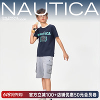 NAUTICA 超值神车 美式儿童索罗娜凉感短袖T恤 藏青