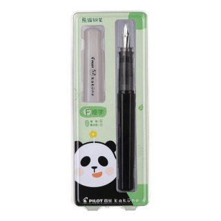 百乐 KAKUNO 笑脸钢笔 半透明F咀 白盖黑杆