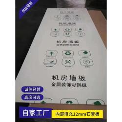 汇迈 2026新款机房专用墙板圣戈班石膏板墙面彩钢板金属复合钢制护墙板 08机房墙板
