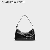 CHARLES & KEITH 柔软拉链式褶皱单肩包 CK2-40782472