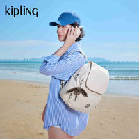 kipling 凯浦林生日礼物kipling女款2026春夏新款双肩背包|CITY ZIP系列 MINI-沙米色